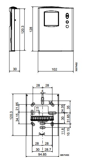 Размеры Siemens RDF110