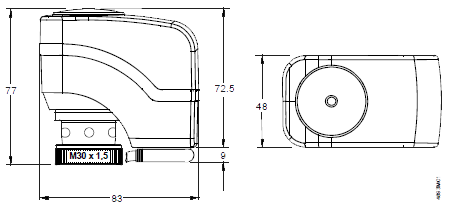 Размеры привода Siemens SSY319