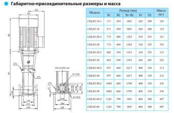 Насос CNP серии CDL 85-60-2