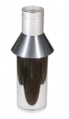 Труба с зонтом Феникс 3ТЗ для коаксиального дымохода