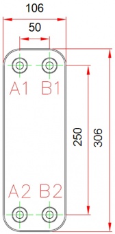 Паяный пластинчатый теплообменник Kaori R051