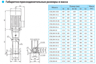 Насос CNP серии CDL 200-30-A-В