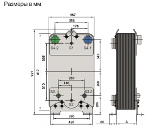 Теплообменник паяный пластинчатый  Alfa Laval AC1000DQ / ACH1000DQ