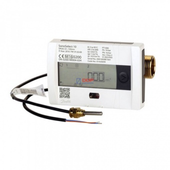 Теплосчетчик Danfoss SonoSelect 10 Ду20 G-1,5 M-bus, 2 импульсных входа, Подача code 014U0198P