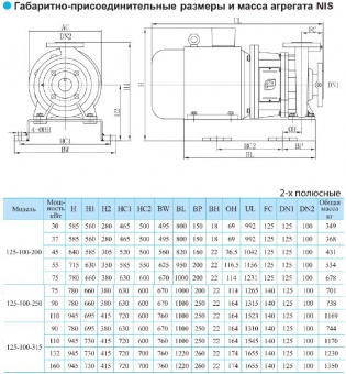 Насос CNP серии NISF 125-100-200-37