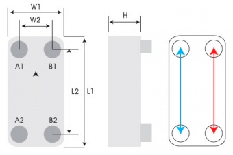 Паяный пластинчатый теплообменник Kaori D071