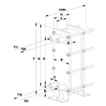 Теплообменник пластинчатый разборный Danfoss XG 10